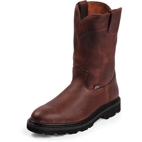 Academy sports men's boots - ONLINE ONLY. Justin Men's 11 in Driller Waterproof Pull-On Boots. $159.99. FREE SHIPPING. Justin Men’s Dalhart Nano Composite Toe Work Boots. $234.99. Make a statement with Justin men's boots. Choose from a wide range of Western boots in different styles, materials, & colors for a classic & timeless look.